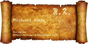 Michael Kada névjegykártya